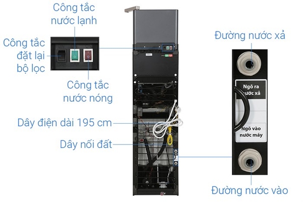 Máy lọc nước RO nóng nguội lạnh Toshiba TWP-W2399SVN(M) - ảnh 4