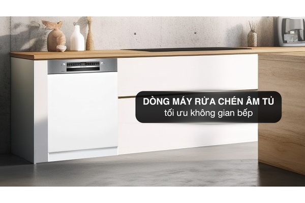 Máy rửa bát bán âm Bosch SMI4EVS08E Serie 4