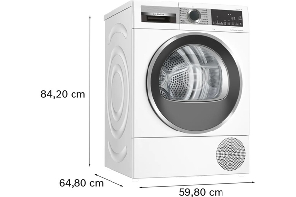 Máy Sấy Bơm Nhiệt Bosch Serie 6 9 Kg WQG24570SG Xuất xứ Ba Lan
