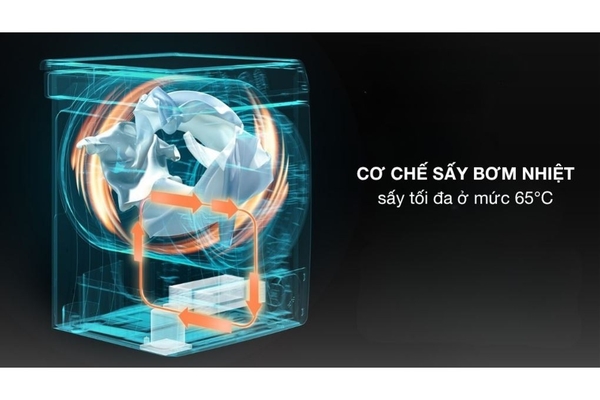 Máy sấy bơm nhiệt Hisense 8 kg DH80N1T