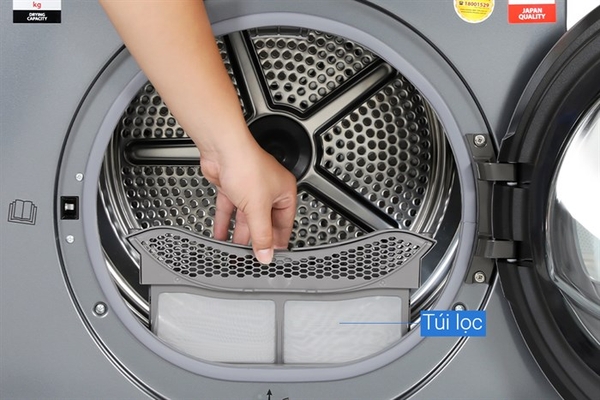 Máy sấy bơm nhiệt Toshiba 10 kg TD-BP110GHV(MG) - ảnh 6