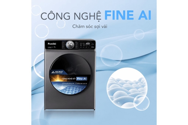 Máy sấy thông hơi Funiki 10 kg HD V6100AG