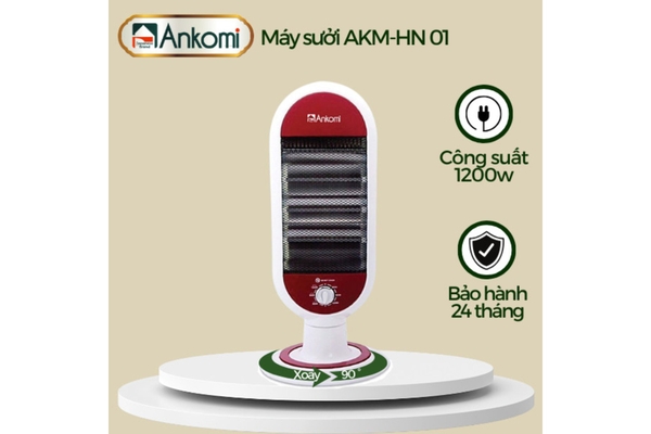 Máy sưởi hồng ngoại Ankomi 1200W AKM-HN01 - ảnh 1