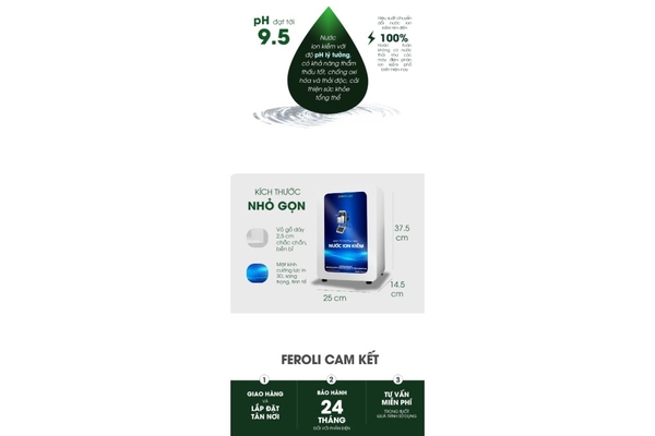 Máy từ trường tạo nước ion kiềm Feroli F321