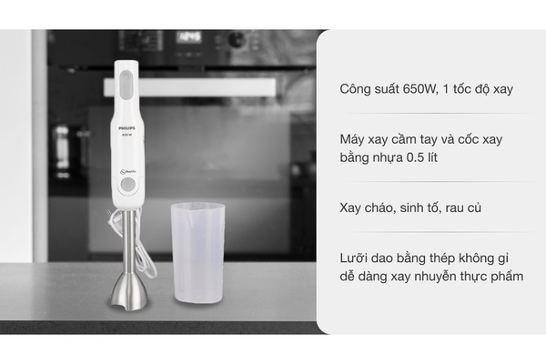Máy xay cầm tay Philips ProMix 650W HR2534/00