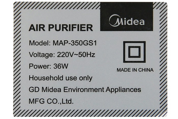 Máy lọc không khí Midea MAP-350GS1 cho phòng 43m² - ảnh 9