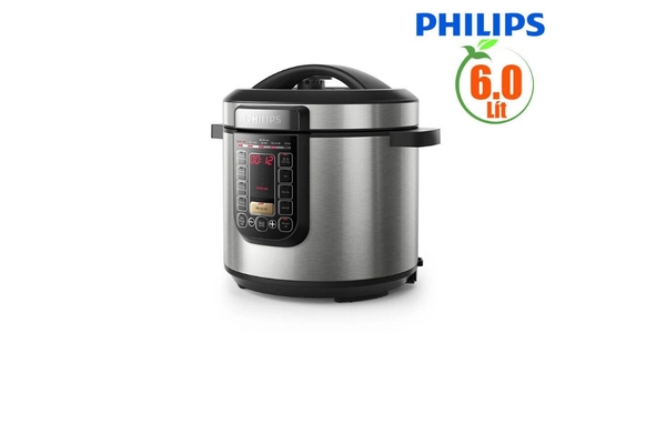 Nồi áp suất điện đa năng Philips 16 chương trình nấu 6 lít HD2237/66