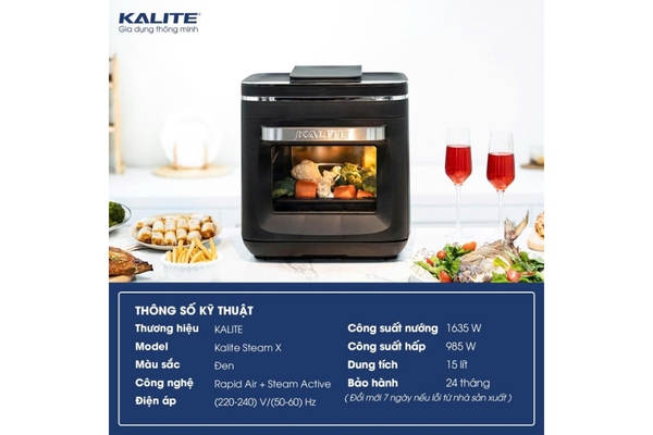 Nồi Chiên Hơi Nước Kalite Steam X 15L