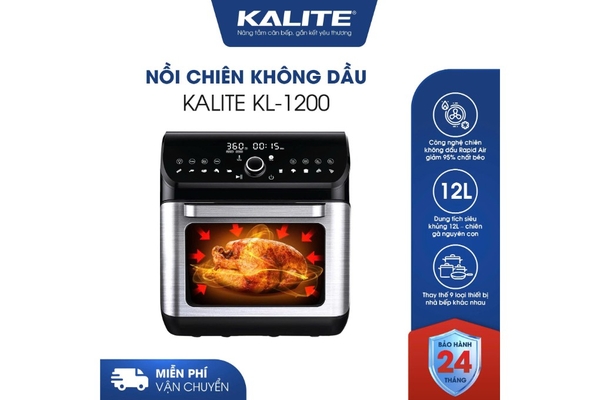 Nồi Chiên Không Dầu Kalite KL-1200 12L