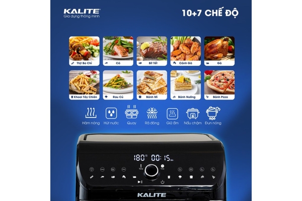 Nồi Chiên Không Dầu Kalite KL-1200 12L