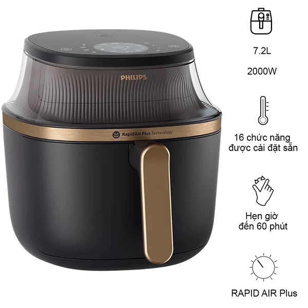 Nồi Chiên Không Dầu Philips NA342/00 7.2 Lít - ảnh 1