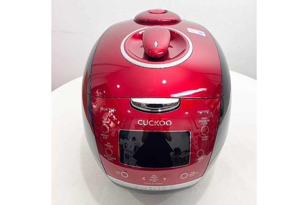 Nồi cơm điện cao tần áp suất Cuckoo Lòng nồi X-Wall Black 1.8 lít CRP-HUS1000F Xuất xứ Hàn Quốc, Màu Đỏ