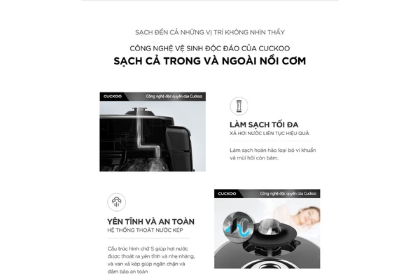 Nồi cơm điện cao tần áp suất Cuckoo Lòng nồi X-Wall Black 1.8 lít CRP-HUS1000F Xuất xứ Hàn Quốc, Màu Đỏ