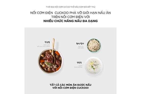 Nồi cơm điện cao tần áp suất Cuckoo Lòng nồi X-Wall Black 1.8 lít CRP-HUS1000F Xuất xứ Hàn Quốc, Màu Đỏ