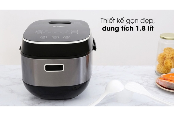 Nồi Cơm Điện Cao Tần Sharp KS-IH191V-BK 1.8L Màu Đen