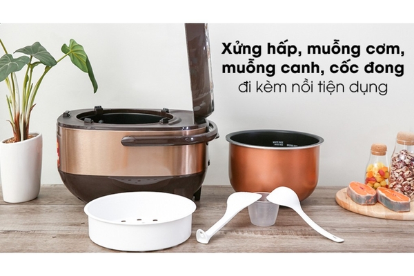 Nồi Cơm Điện Cao Tần Sharp KS-IH191V-GL 1.8L Màu Vàng Đồng