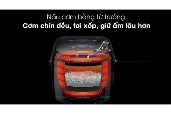 Nồi cơm điện cao tần Toshiba 7 chế độ nấu 1 lít RC-10IP1PV