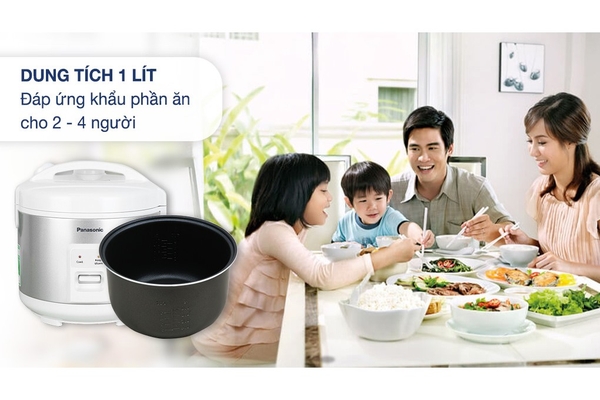 Nồi cơm điện nắp gài Panasonic SR-MVN10LRAX 1 lít