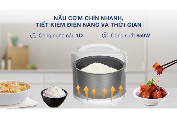Nồi cơm điện nắp gài Panasonic SR-MVN18LRAX 1.8 lít