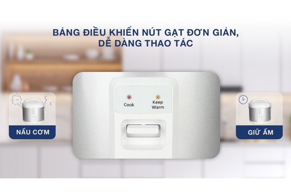 Nồi cơm điện nắp gài Panasonic SR-MVN18LRAX 1.8 lít