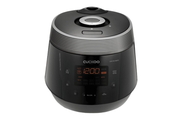 Nồi cơm điện tử áp suất Cuckoo Lòng nồi kim cương X-Wall Black 1.8 lít CRP-PWV1008F, Màu Đen Bạc