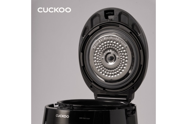 Nồi cơm điện tử áp suất Cuckoo Lòng nồi kim cương X-Wall Black 1.8 lít CRP-PWV1008F, Màu Đen Bạc