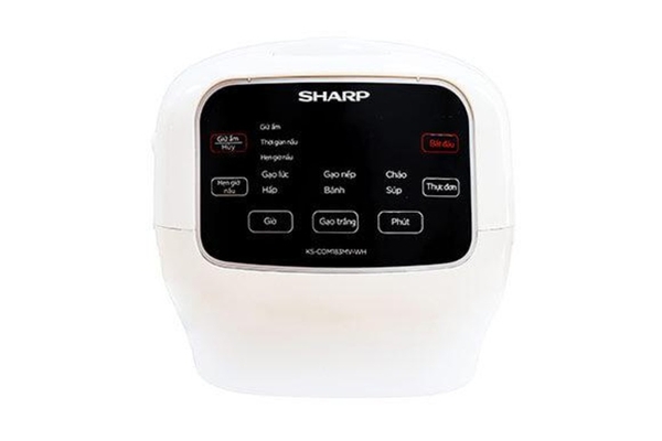 Nồi Cơm Điện Tử Sharp KS-COM183MV-WH 1.8L Màu Trắng