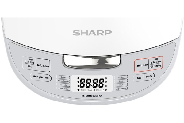 Nồi Cơm Điện Tử Sharp KS-COM192EV-GY 1.8L Màu Xám