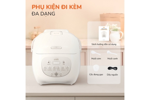 Nồi Cơm Điện Tử Unie URC815 1.5L Lòng Gốm Ceramic