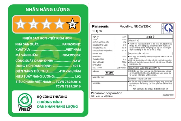 Tủ lạnh Panasonic Inverter 495 lít NR-CW530XMMV - ảnh 16