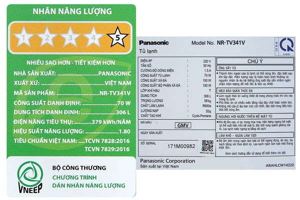 Tủ lạnh Panasonic Inverter 306 lít NR-TV341VGMV - ảnh 12