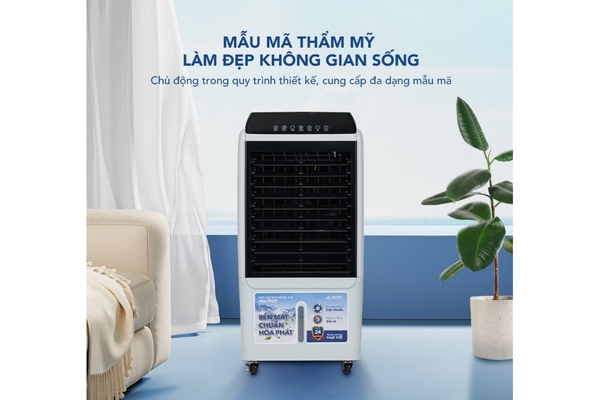 Quạt điều hòa Hòa Phát tạo ion âm 40 lít HPCF1-033I