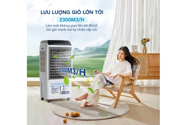 Quạt điều hòa Hòa Phát tạo ion âm 40 lít HPCF1-034I