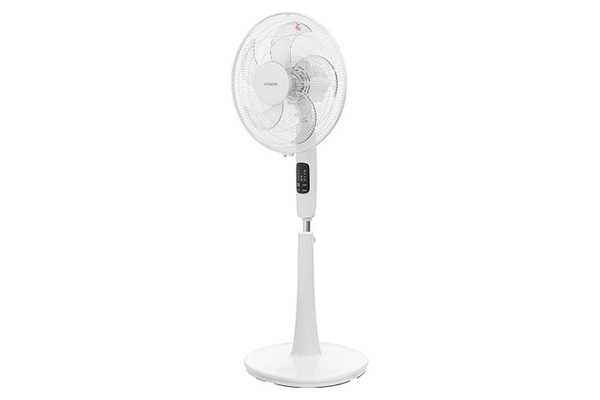 Quạt đứng Hitachi 5 cánh điều khiển từ xa 40cm LF-A6RCWM – Màu Trắng