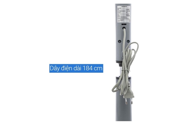 Quạt đứng Hitachi 7 cánh động cơ DC điều khiển từ xa 40cm LF-D6RCGM – Màu Xám