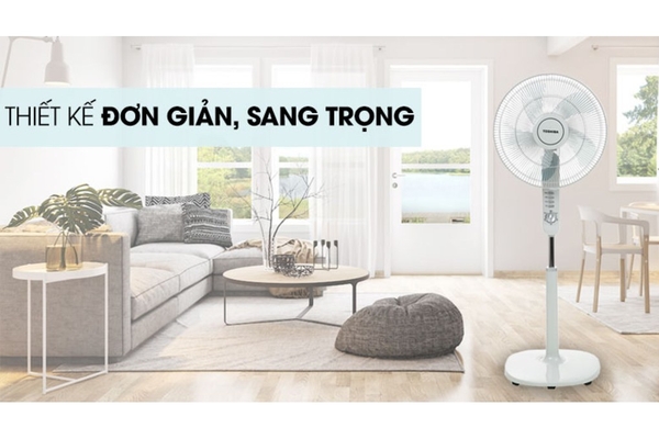Quạt đứng Toshiba 5 cánh 40cm F-LSA10(H)VN – Màu Xám