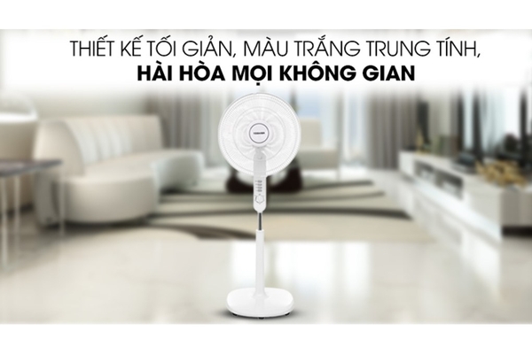 Quạt đứng Toshiba 5 cánh 40cm F-LSA10(W)VN – Màu Trắng