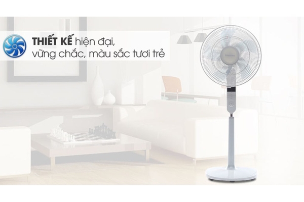Quạt đứng Toshiba 5 cánh điều khiển từ xa 40cm F-LSA20(H)VN – Màu Xám