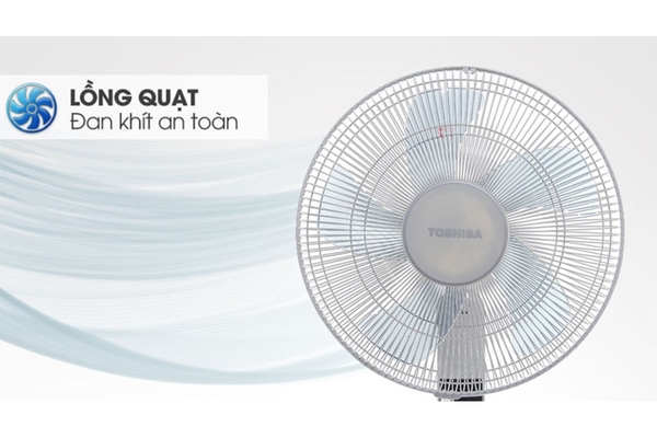 Quạt đứng Toshiba 5 cánh điều khiển từ xa 40cm F-LSA20(H)VN – Màu Xám