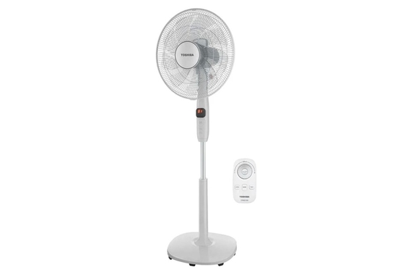 Quạt đứng Toshiba 9 cánh động cơ DC điều khiển từ xa 40cm F-LSD10(H)VN – Màu Xám