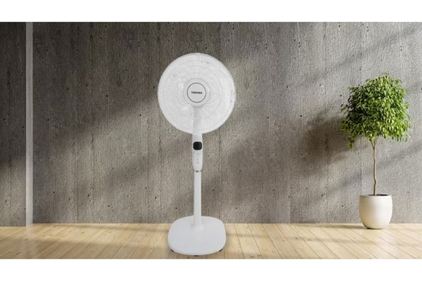 Quạt đứng Toshiba 9 cánh động cơ DC điều khiển từ xa 40cm F-LSD10(H)VN – Màu Xám