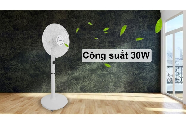 Quạt đứng Toshiba 9 cánh động cơ DC điều khiển từ xa 40cm F-LSD10(H)VN – Màu Xám