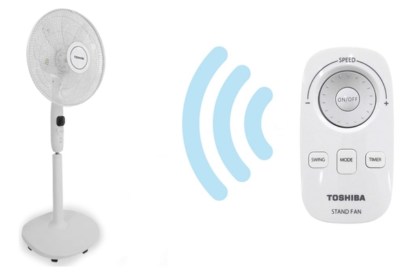 Quạt đứng Toshiba 9 cánh động cơ DC điều khiển từ xa 40cm F-LSD10(H)VN – Màu Xám