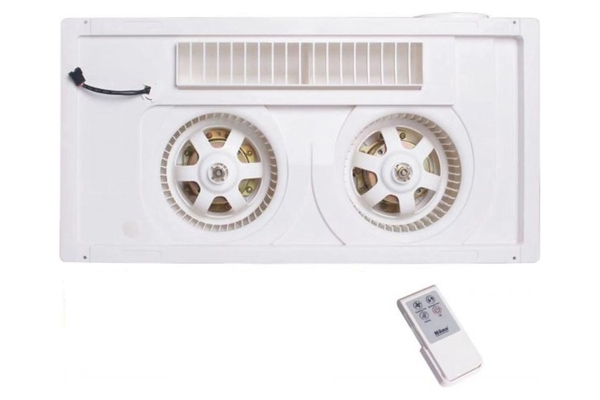 Quạt mát âm trần Hans tích hợp thông gió điều khiển từ xa 123W H20R