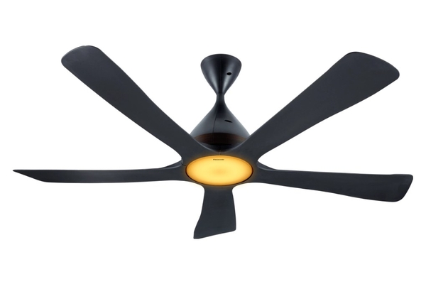 Quạt trần Panasonic 5 cánh động cơ DC có đèn LED điều khiển từ xa 150cm F-60DGN Nhập khẩu Malaysia