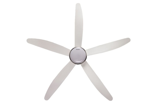 Quạt trần Panasonic 5 cánh động cơ DC có đèn LED điều khiển từ xa 150cm F-60GFN