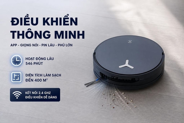 Robot hút bụi lau nhà Ecovacs X12 OmniCyclone