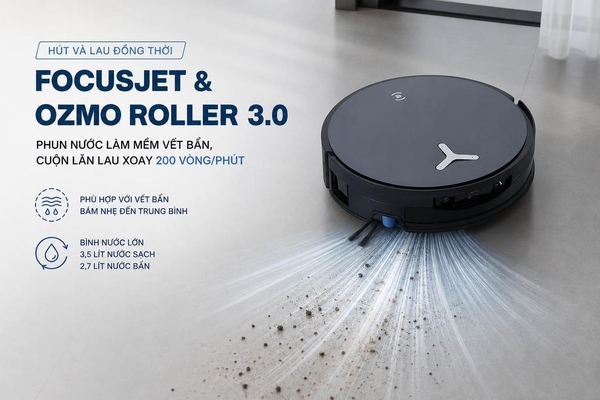 Robot hút bụi lau nhà Ecovacs X12 OmniCyclone