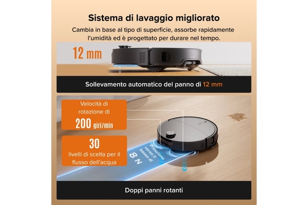 Robot hút bụi lau nhà Roborock Qrevo Edge 2 - Đen
