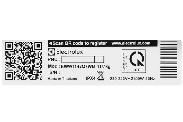 Máy giặt sấy Electrolux Inverter 11/7 kg EWW1142Q7WB - ảnh 9